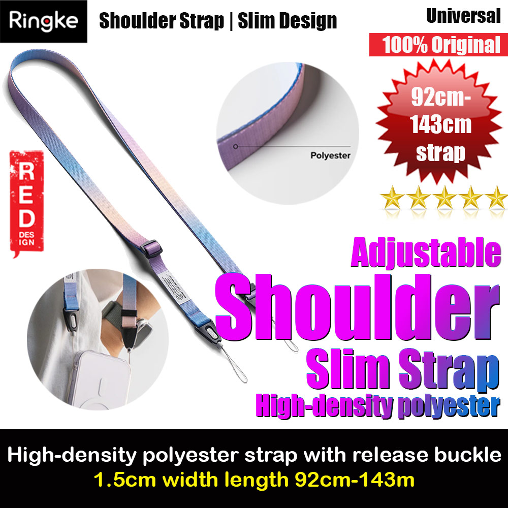 Picture of Ringke High density polyester Slim Shoulder Strap for Perfect for daily use traveling hiking smartphone Portable Handheld Fan Strap (Aurora) Red Design- Red Design Cases, Red Design Covers, iPad Cases and a wide selection of Red Design Accessories in Malaysia, Sabah, Sarawak and Singapore 