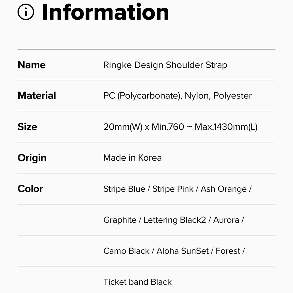 Picture of Ringke High density polyester Shoulder Strap for Perfect for daily use traveling hiking smartphone Portable Handheld Fan Strap (Stripe Pink)