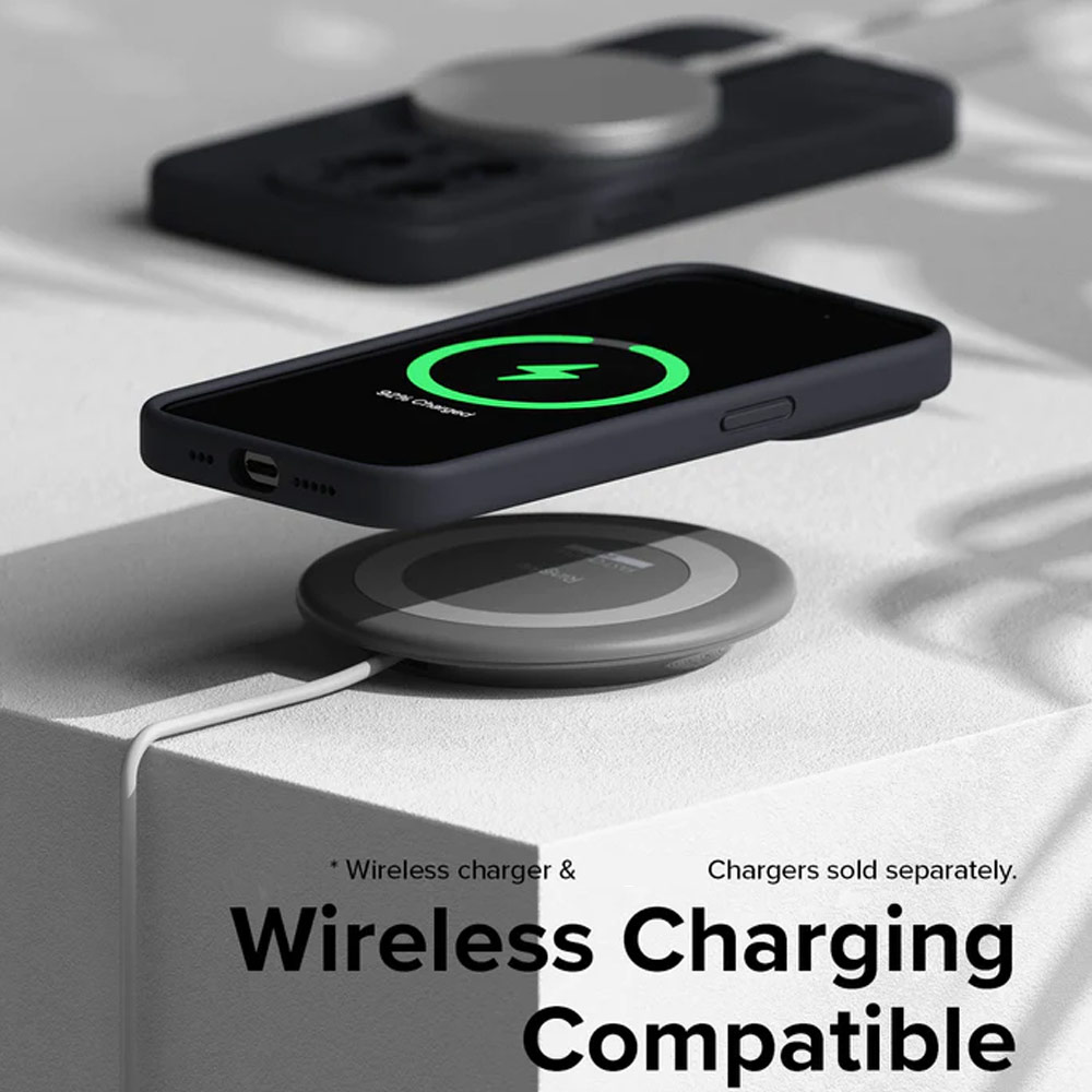 Picture of Apple iPhone 15 Pro Max 6.7 Case | Ringke Silicone Magnetic Drop Protection Case for Apple iPhone 15 Pro Max 6.7 (Sunny Lime)