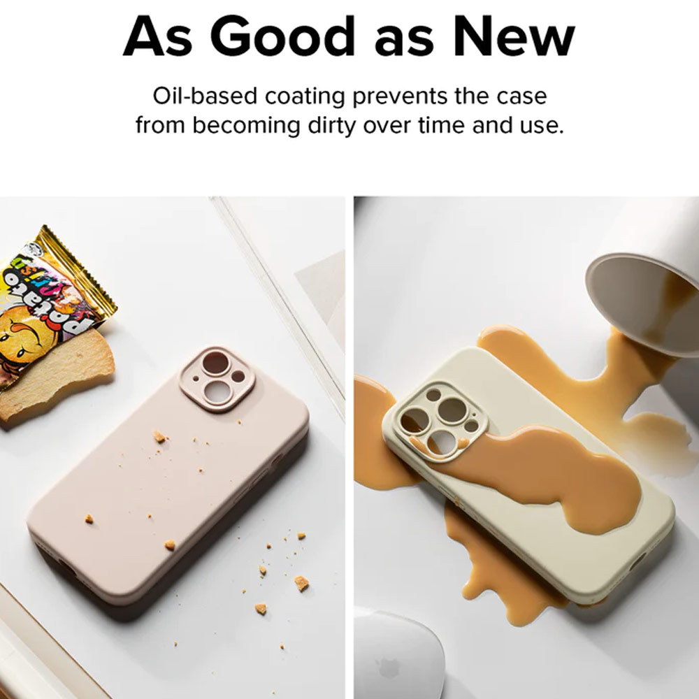 Picture of Apple iPhone 15 Plus 6.7 Case | Ringke Silicone Magnetic Drop Protection Case for Apple iPhone 15 Plus 6.7 (Sunny Lime)