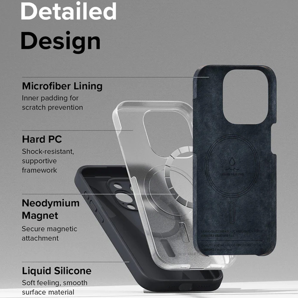 Picture of Apple iPhone 15 Plus 6.7 Case | Ringke Silicone Magnetic Drop Protection Case for Apple iPhone 15 Plus 6.7 (Sunny Lime)