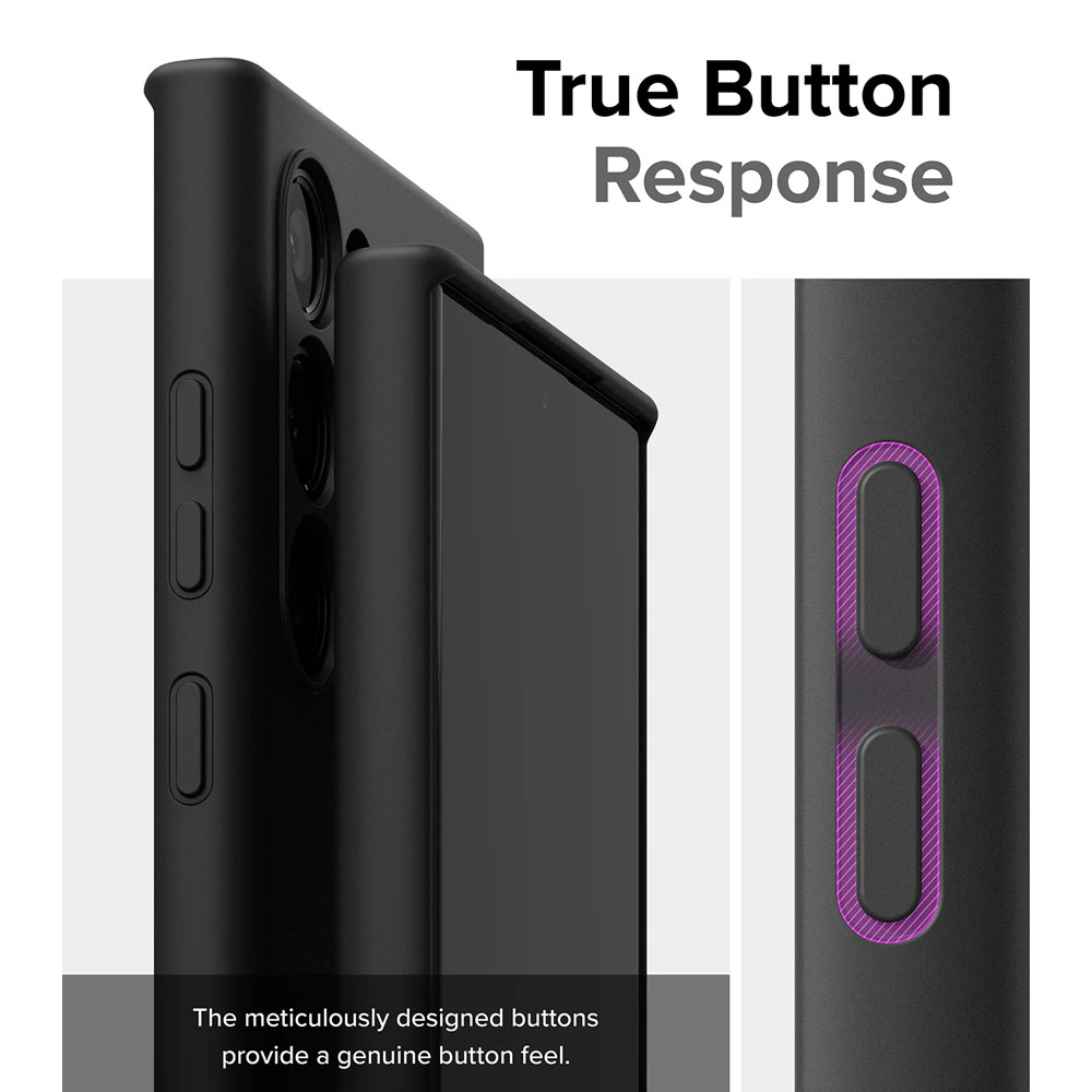 Picture of Samsung Galaxy S24 Ultra Case | Ringke Soft Liquid Silicone Case with Magnetic Ring Protection Case for Samsung Galaxy S24 Ultra (Black)