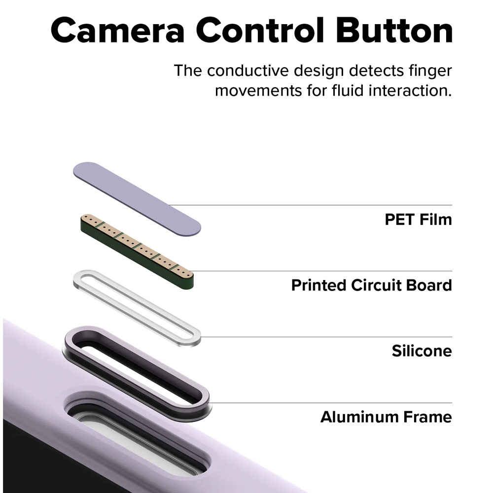 Picture of Apple iPhone 17 Pro 6.3 Case | Ringke Silicone Magnetic Soft Liquid Silicone Drop Protection Case with Camera Control Button for iPhone 17 Pro 6.3 (Light Purple)