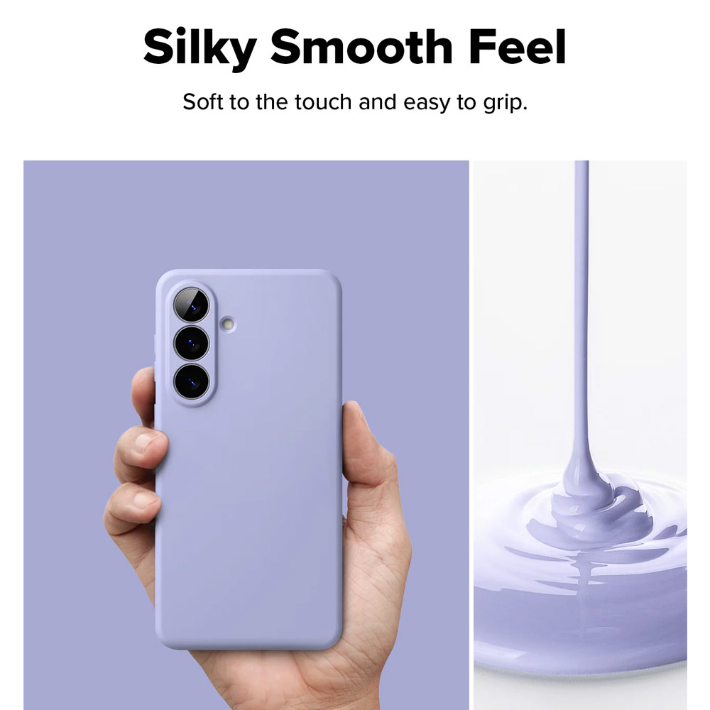 Picture of Samsung Galaxy S26 Case | Ringke Silicone Magnetic Soft Protection Case for Samsung Galaxy S26 (Lavender)