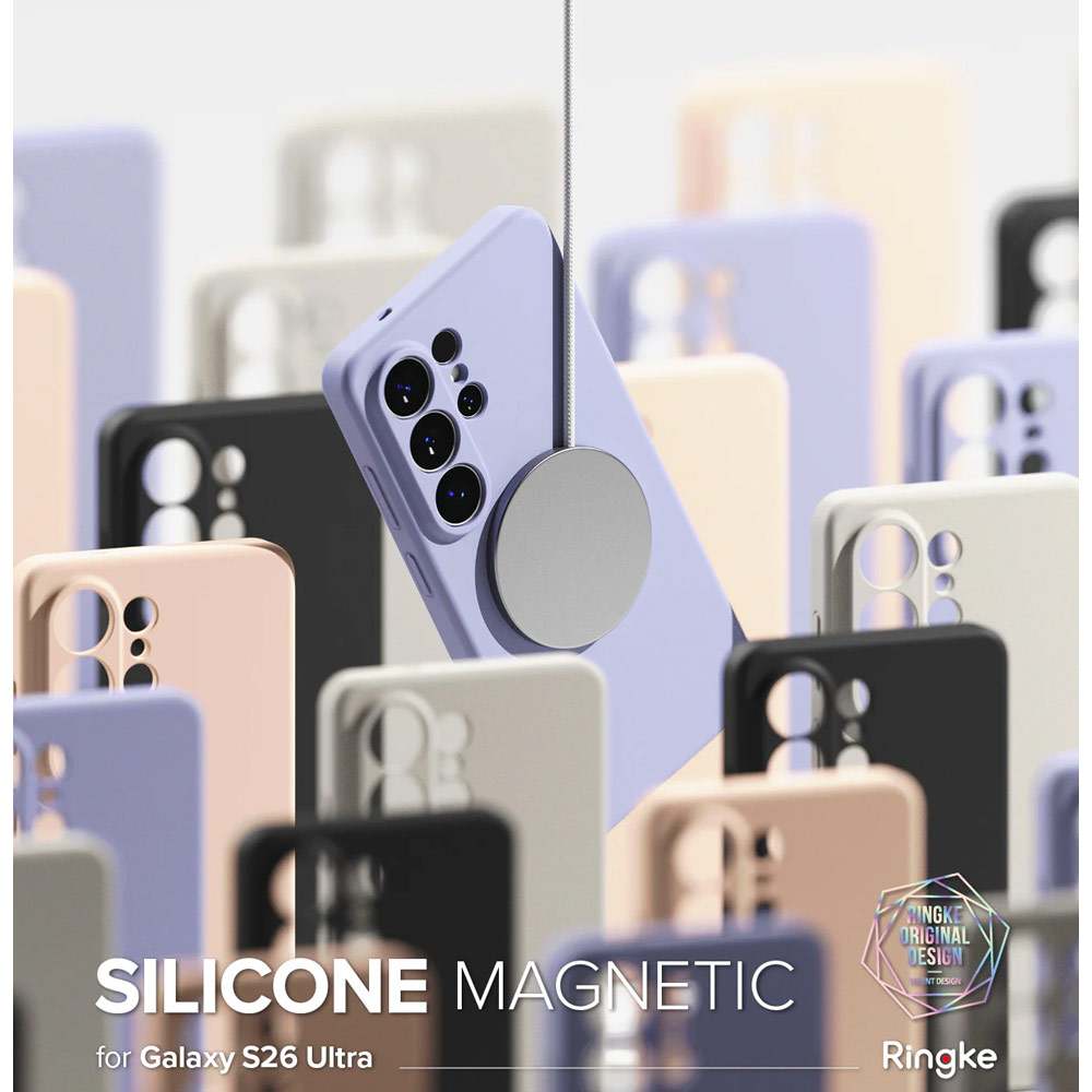 Picture of Samsung Galaxy S26 Ultra Case | Ringke Silicone Magnetic Soft Protection Case for Samsung Galaxy S26 Ultra (Lavender)