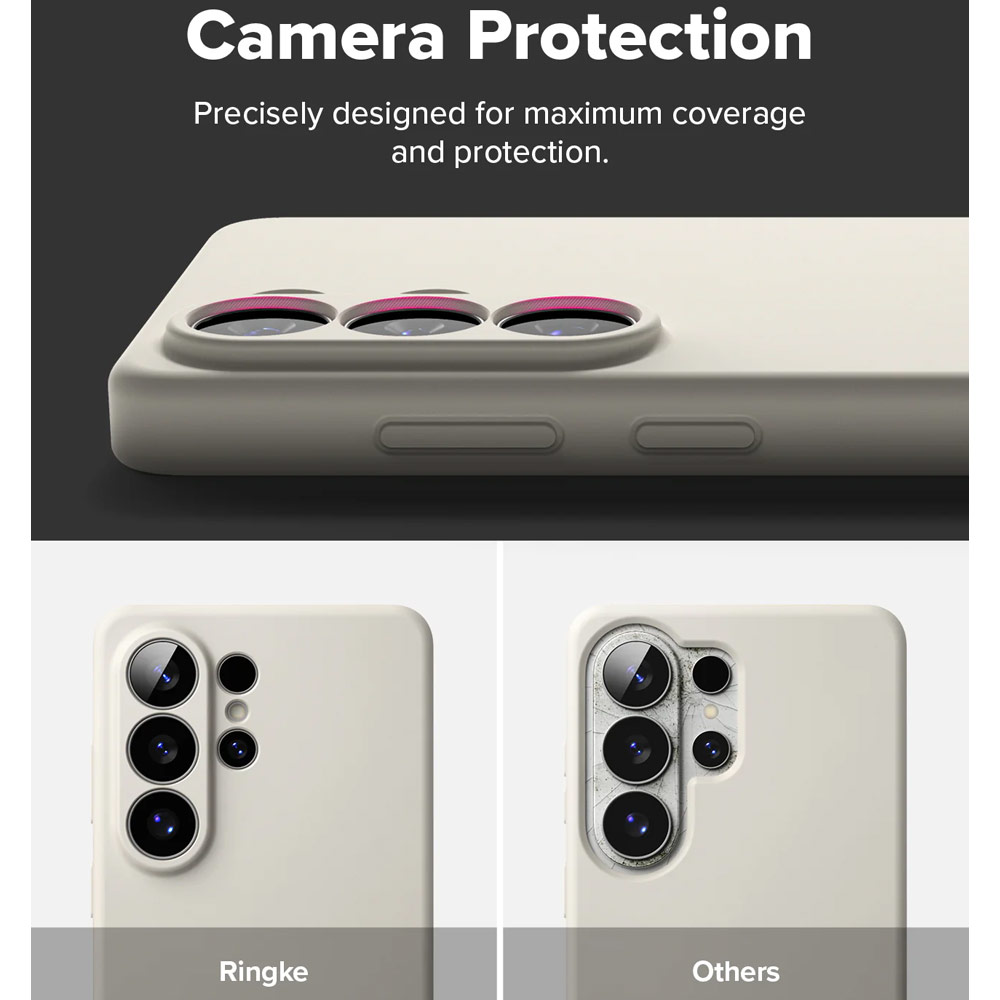 Picture of Samsung Galaxy S26 Case | Ringke Silicone Magnetic Soft Protection Case for Samsung Galaxy S26 (Stone)