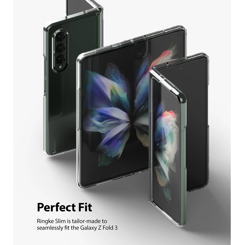 Picture of Samsung Galaxy Z Fold 3 Case | Ringke Slim Protection Clear Case for Samsung Galaxy Z Fold 3 (Clear)
