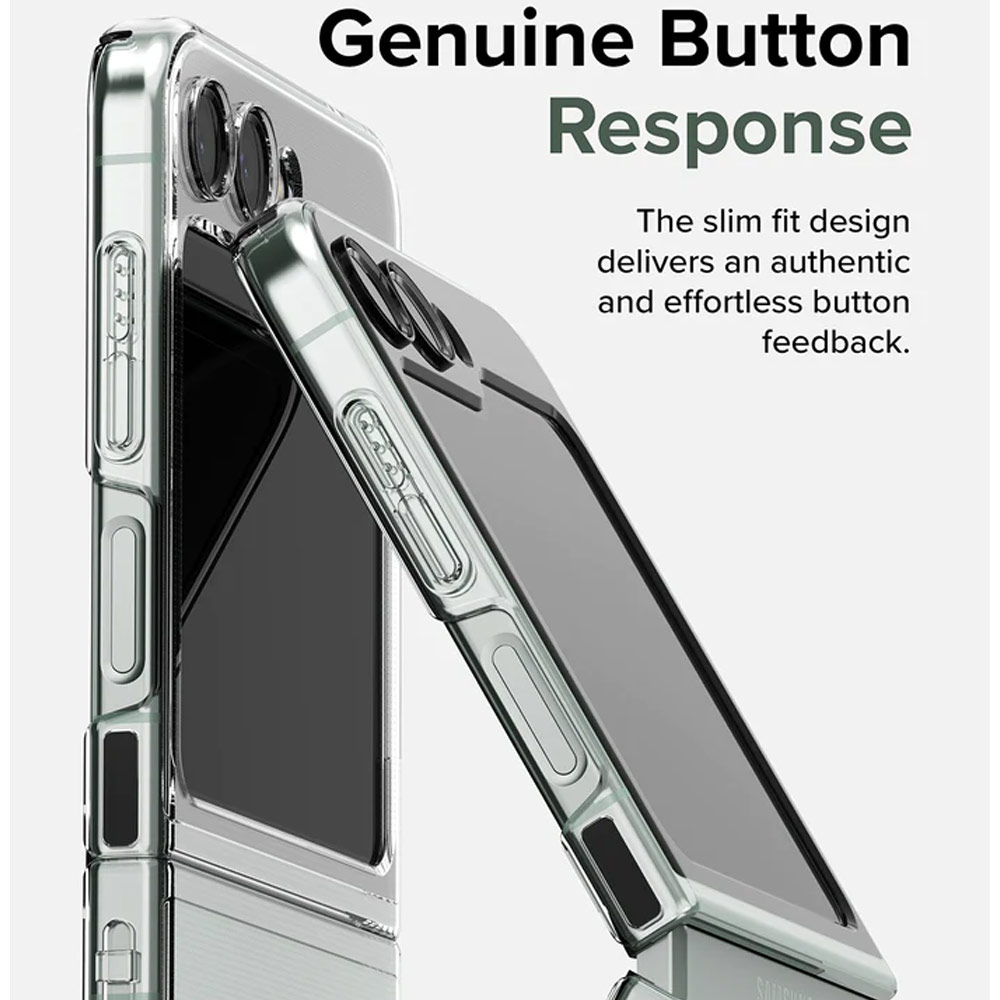 Picture of Samsung Galaxy Z Flip 5 Case | Ringke Anti Yellowing Ultra Slim Protection Case with Strap Hole for Samsung Galaxy Z Flip 5 (Black)