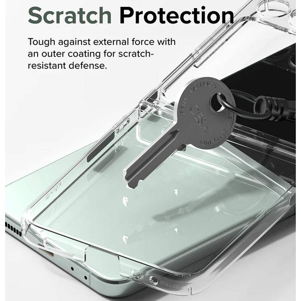 Picture of Samsung Galaxy Z Flip 5 Case | Ringke Anti Yellowing Ultra Slim Protection Case with Strap Hole for Samsung Galaxy Z Flip 5 (Black)