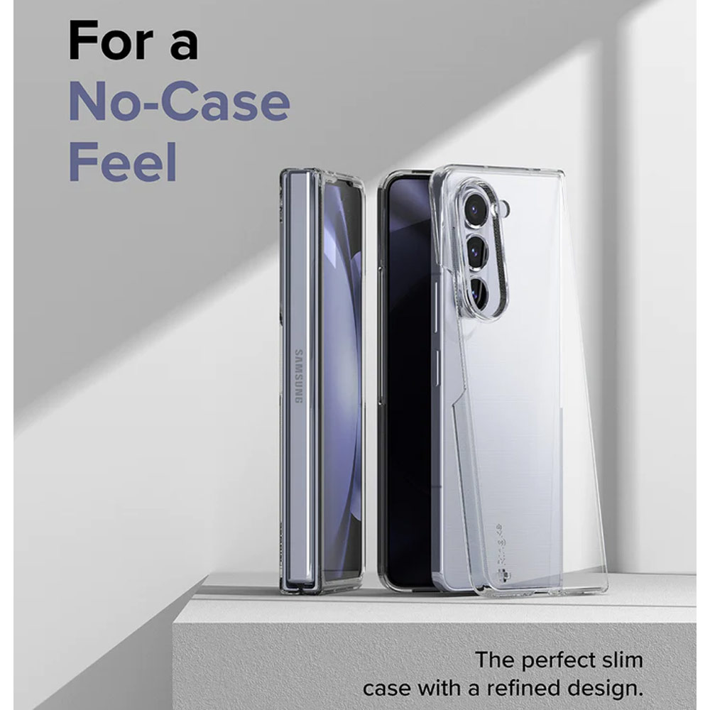 Picture of Samsung Galaxy Z Fold 5 Case | Ringke Anti Yellowing Ultra Slim Protection Case with Strap Hole for Samsung Galaxy Z Fold 5 (Black)