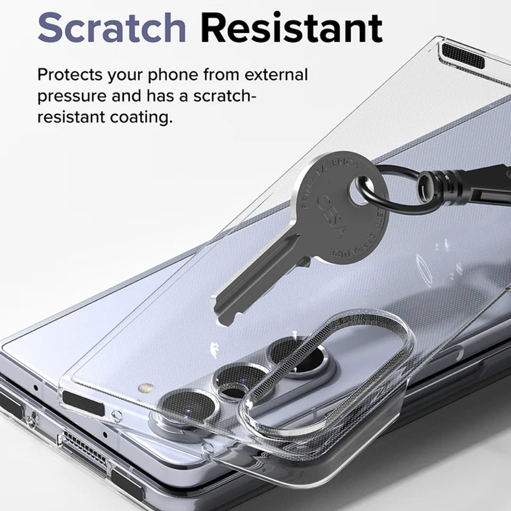 Picture of Samsung Galaxy Z Fold 5 Case | Ringke Anti Yellowing Ultra Slim Protection Case with Strap Hole for Samsung Galaxy Z Fold 5 (Black)