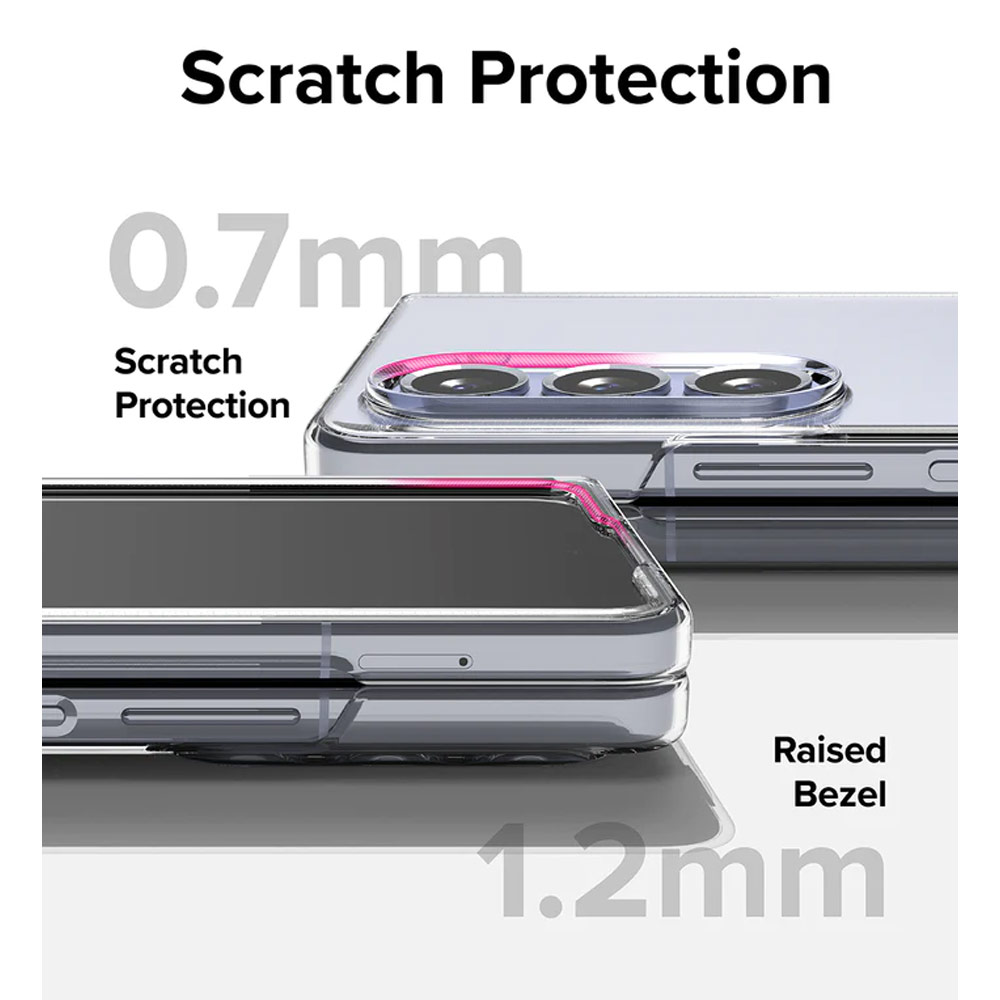 Picture of Samsung Galaxy Z Fold 5 Case | Ringke Anti Yellowing Ultra Slim Protection Case with Strap Hole for Samsung Galaxy Z Fold 5 (Black)