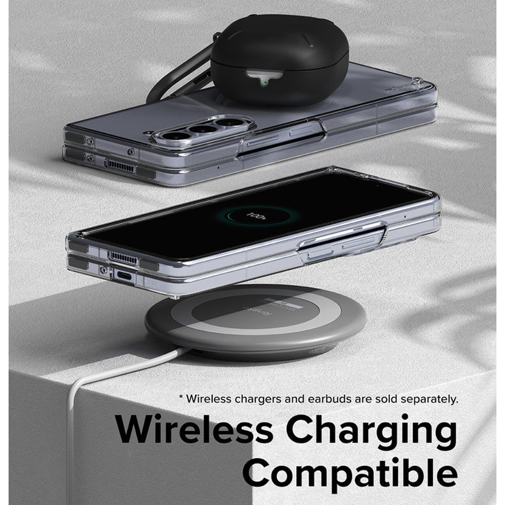 Picture of Samsung Galaxy Z Fold 5 Case | Ringke Anti Yellowing Ultra Slim Protection Case with Strap Hole for Samsung Galaxy Z Fold 5 (Black)