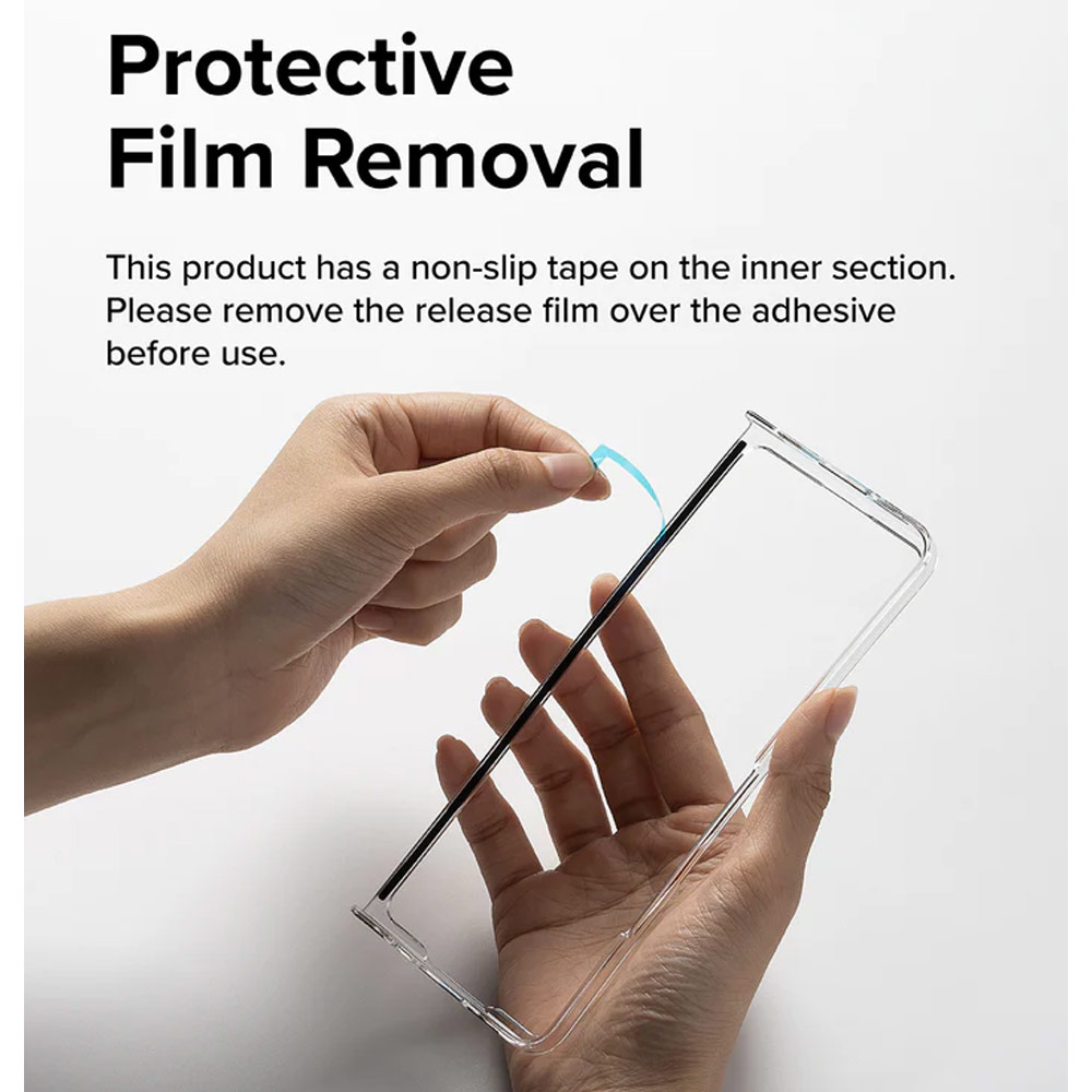 Picture of Samsung Galaxy Z Fold 5 Case | Ringke Anti Yellowing Ultra Slim Protection Case with Strap Hole for Samsung Galaxy Z Fold 5 (Black)