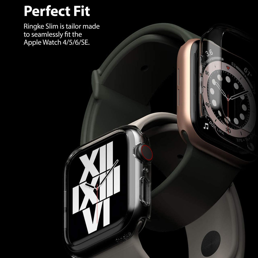 Picture of Apple Watch 40mm Case | Ringke Slim Perfect Fit Case for Apple Watch Series 4 5 6 SE 40mm  (2 PACK with Clear)