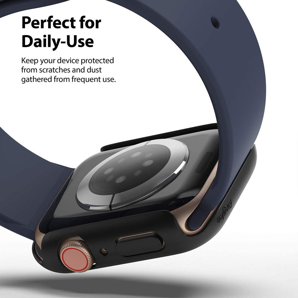 Picture of Apple Watch 40mm Case | Ringke Slim Perfect Fit Case for Apple Watch Series 4 5 6 SE 40mm  (2 PACK with Clear and Black)