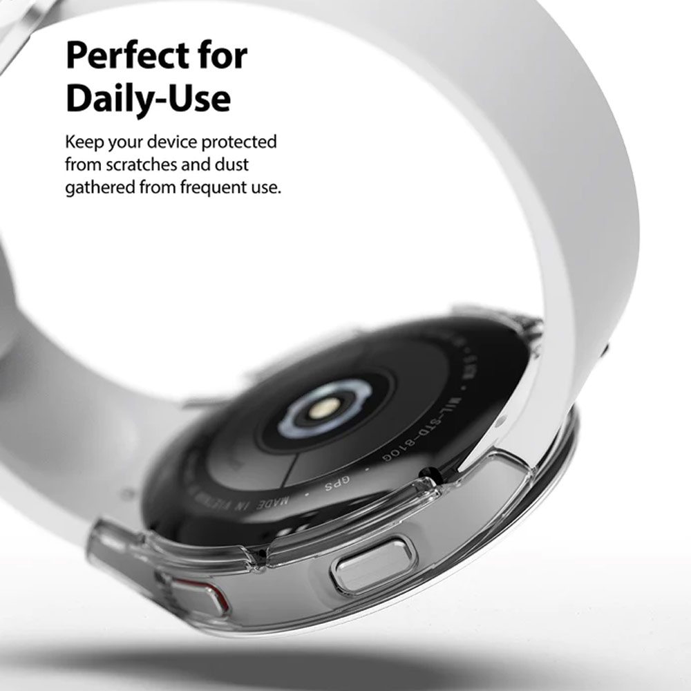 Picture of Samsung Galaxy Watch 4 40mm Case | Ringke Slim and lightweight Durable Case for Galaxy Watch 4 40mm Case (Clear and Chrome Rose Gold)