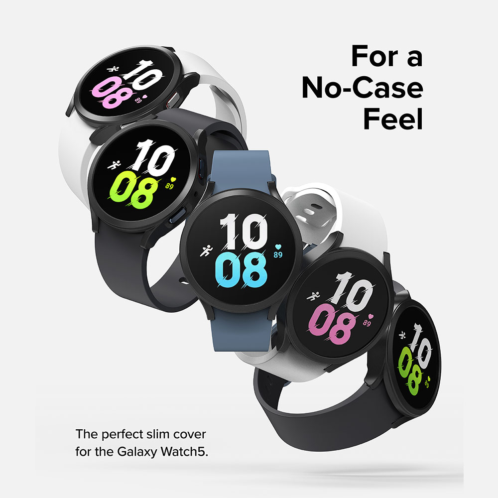 Picture of Samsung Galaxy Watch 5 44mm Case | Ringke Slim Case Durable PC Protection Case for Samsung Galaxy Watch 5 Series 44mm (White)