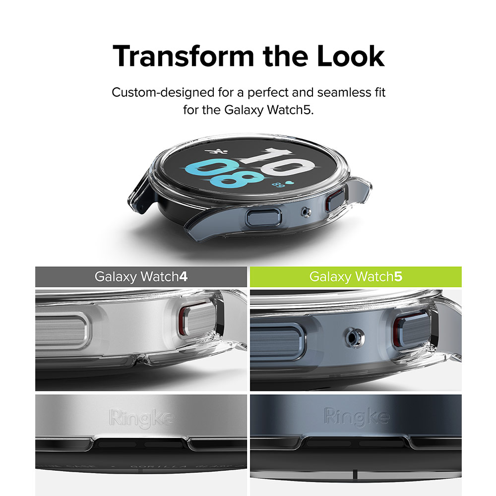 Picture of Samsung Galaxy Watch 5 44mm Case | Ringke Slim Case Durable PC Protection Case for Samsung Galaxy Watch 5 Series 44mm (White)