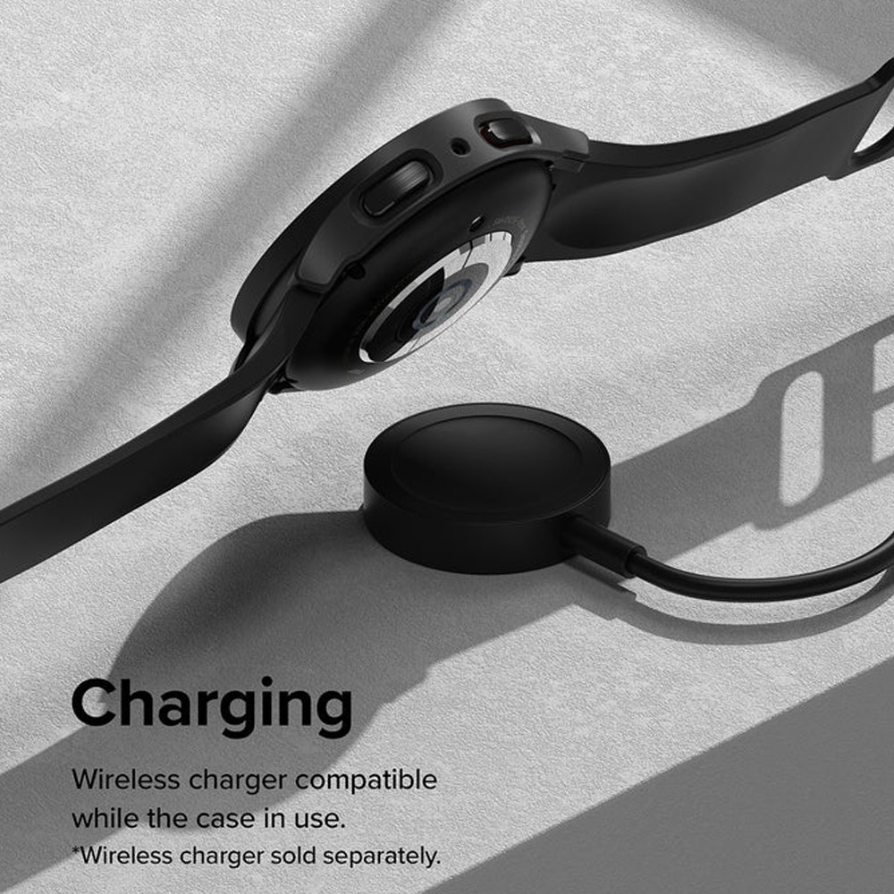 Picture of Samsung Galaxy Watch 5 Pro 45mm Case | Ringke Slim Case Durable PC Protection Case for Samsung Galaxy Watch 5 Pro Series 45mm (Dark Chrome)