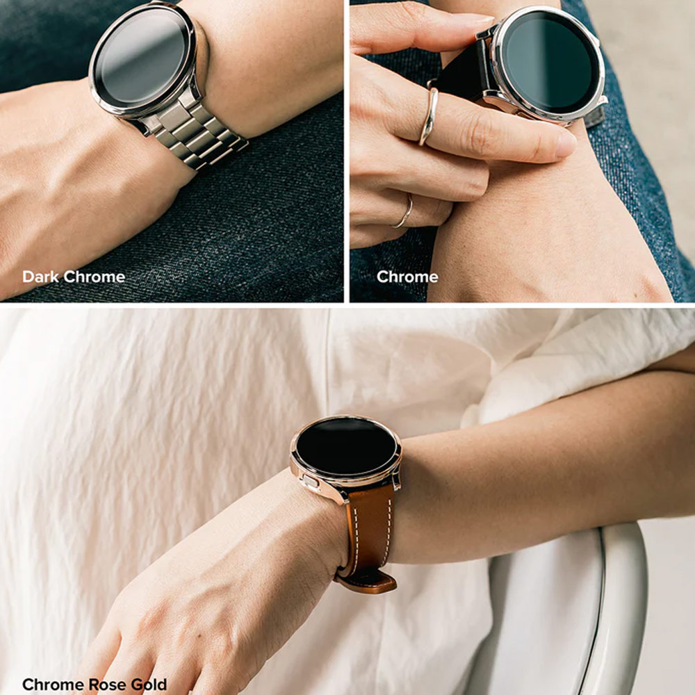 Picture of Samsung Galaxy Watch 5 Pro 45mm Case | Ringke Slim Case Durable PC Protection Case for Samsung Galaxy Watch 5 Pro Series 45mm (Dark Chrome)