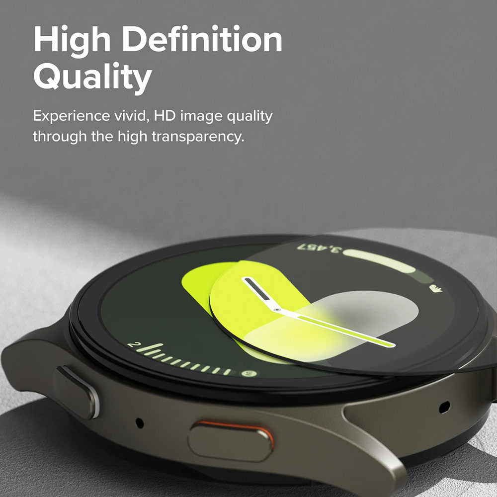 Picture of Samsung Galaxy Watch 7 40mm Case | Ringke Slim Case and Tempered Glass Screen Protector for Samsung Galaxy Watch 7 40mm (Clear)