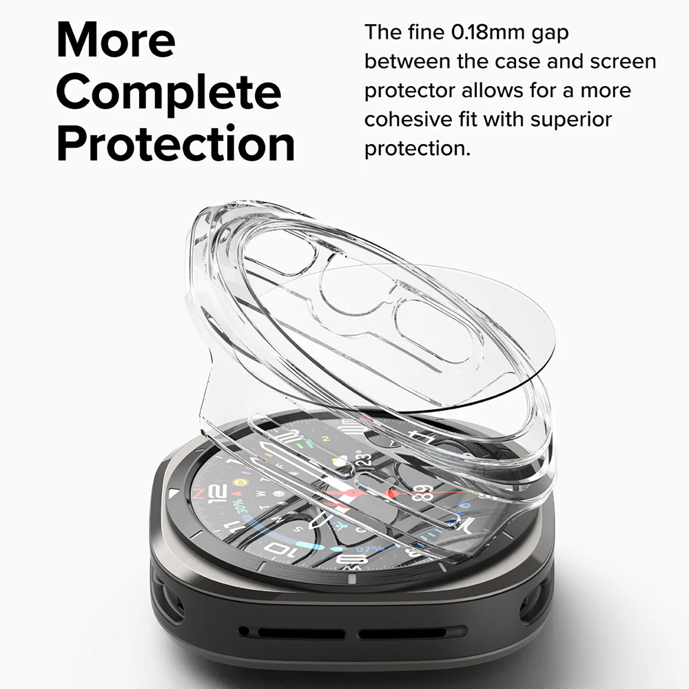 Picture of Samsung Galaxy Watch Ultra 47mm Case | Ringke Slim Case and Tempered Glass Screen Protector for Samsung Galaxy Watch Ultra 47mm (Alpine)