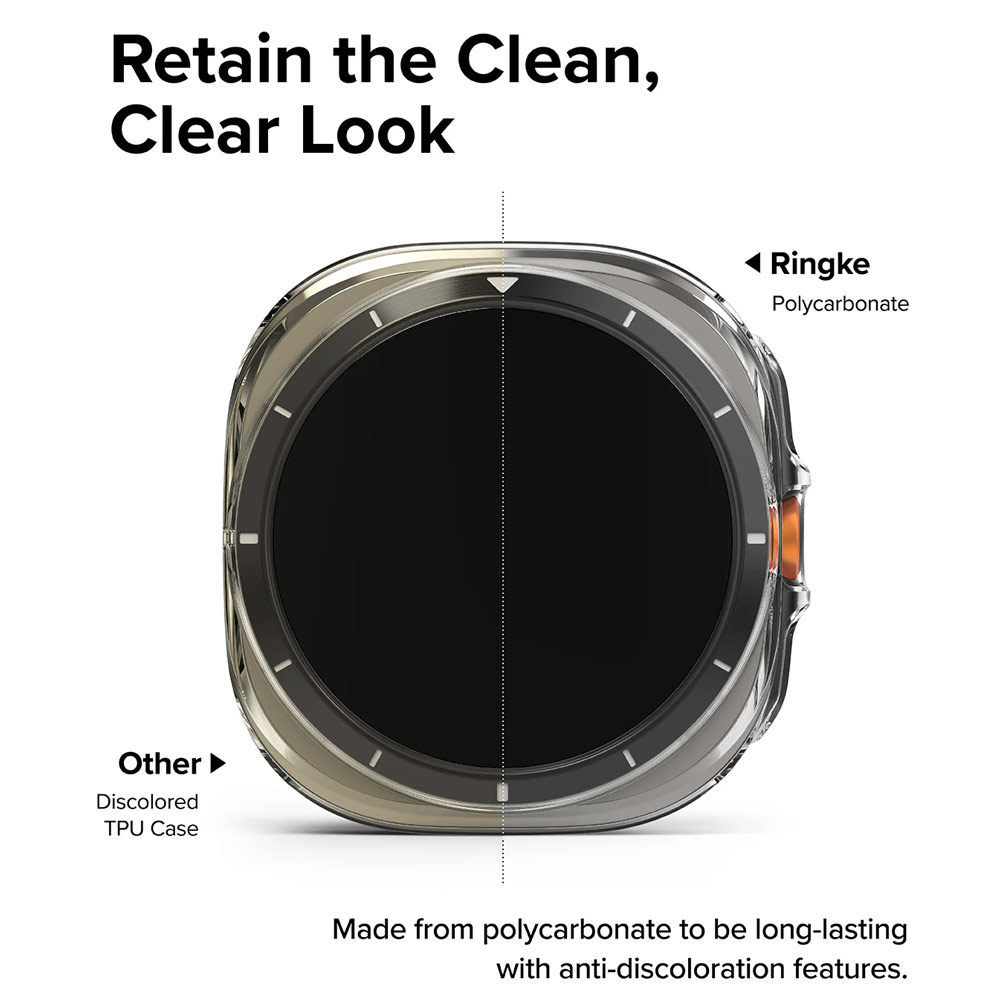 Picture of Samsung Galaxy Watch Ultra 47mm Case | Ringke Slim Case and Tempered Glass Screen Protector for Samsung Galaxy Watch Ultra 47mm (Alpine)