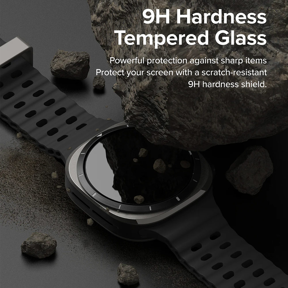 Picture of Samsung Galaxy Watch Ultra 47mm Case | Ringke Slim Case and Tempered Glass Screen Protector for Samsung Galaxy Watch Ultra 47mm (Alpine)