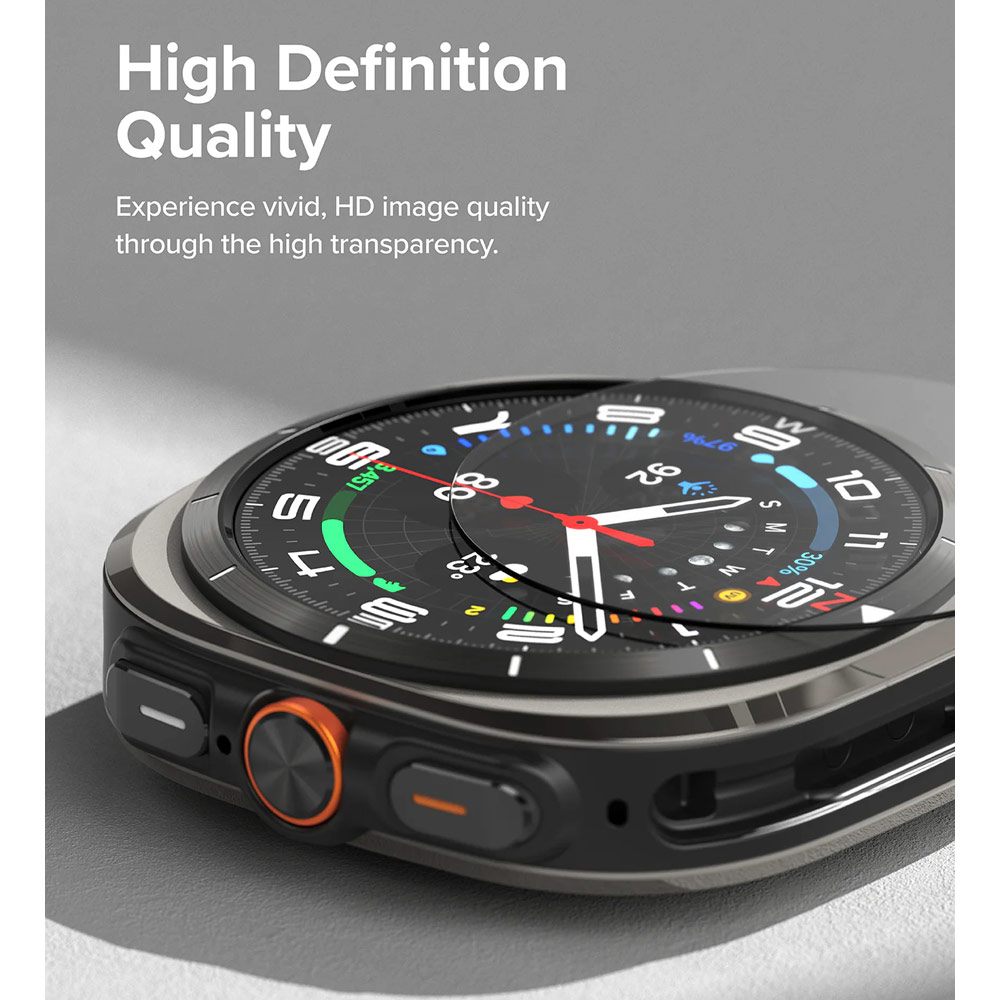 Picture of Samsung Galaxy Watch Ultra 47mm Case | Ringke Slim Case and Tempered Glass Screen Protector for Samsung Galaxy Watch Ultra 47mm (Alpine)