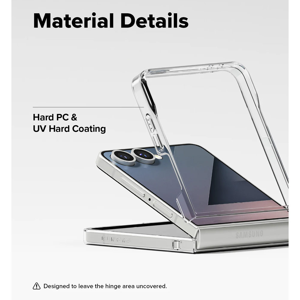 Picture of Samsung Galaxy Z Flip 7 Case | Ringke Slim Magnetic Case for Samsung Galaxy Z Flip 7 (Clear)
