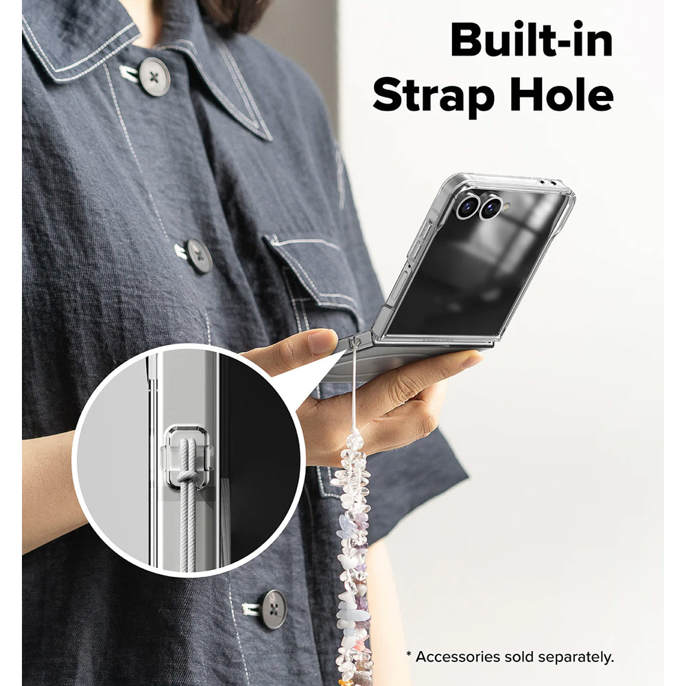 Picture of Samsung Galaxy Z Flip 7 Case | Ringke Slim Magnetic Case for Samsung Galaxy Z Flip 7 (Clear)