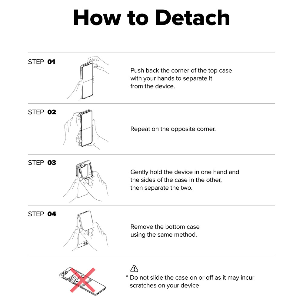 Picture of Samsung Galaxy Z Flip 7 Case | Ringke Slim Magnetic Case for Samsung Galaxy Z Flip 7 (Clear)