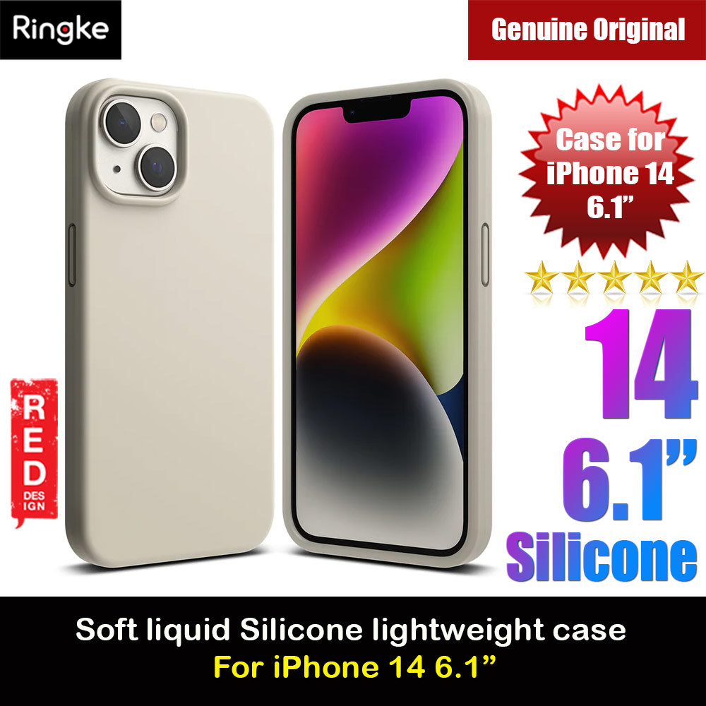 Picture of Ringke Soft Liquid Silicone Protection Case for iPhone 14 6.1 (Stone) Apple iPhone 14 6.1- Apple iPhone 14 6.1 Cases, Apple iPhone 14 6.1 Covers, iPad Cases and a wide selection of Apple iPhone 14 6.1 Accessories in Malaysia, Sabah, Sarawak and Singapore 