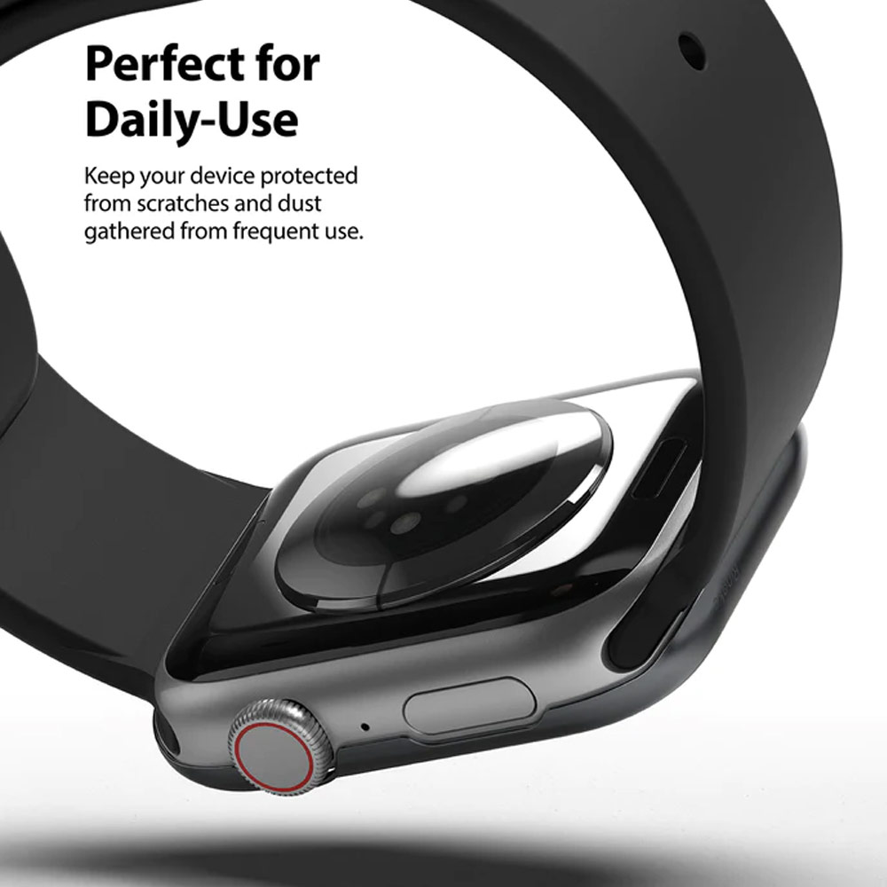 Picture of Apple Watch 40mm  | Ringke Adhesive Stainless Steel  Bezel Styling for Apple Watch Series 4 5 6 SE 40mm (Graphite)