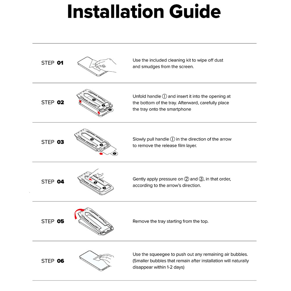 Picture of Apple iPhone 13 6.1 Screen Protector | Ringke Easy Slide Tempered Glass Screen Protector for iPhone 16e 14 13 13 Pro (Clear) 2pcs