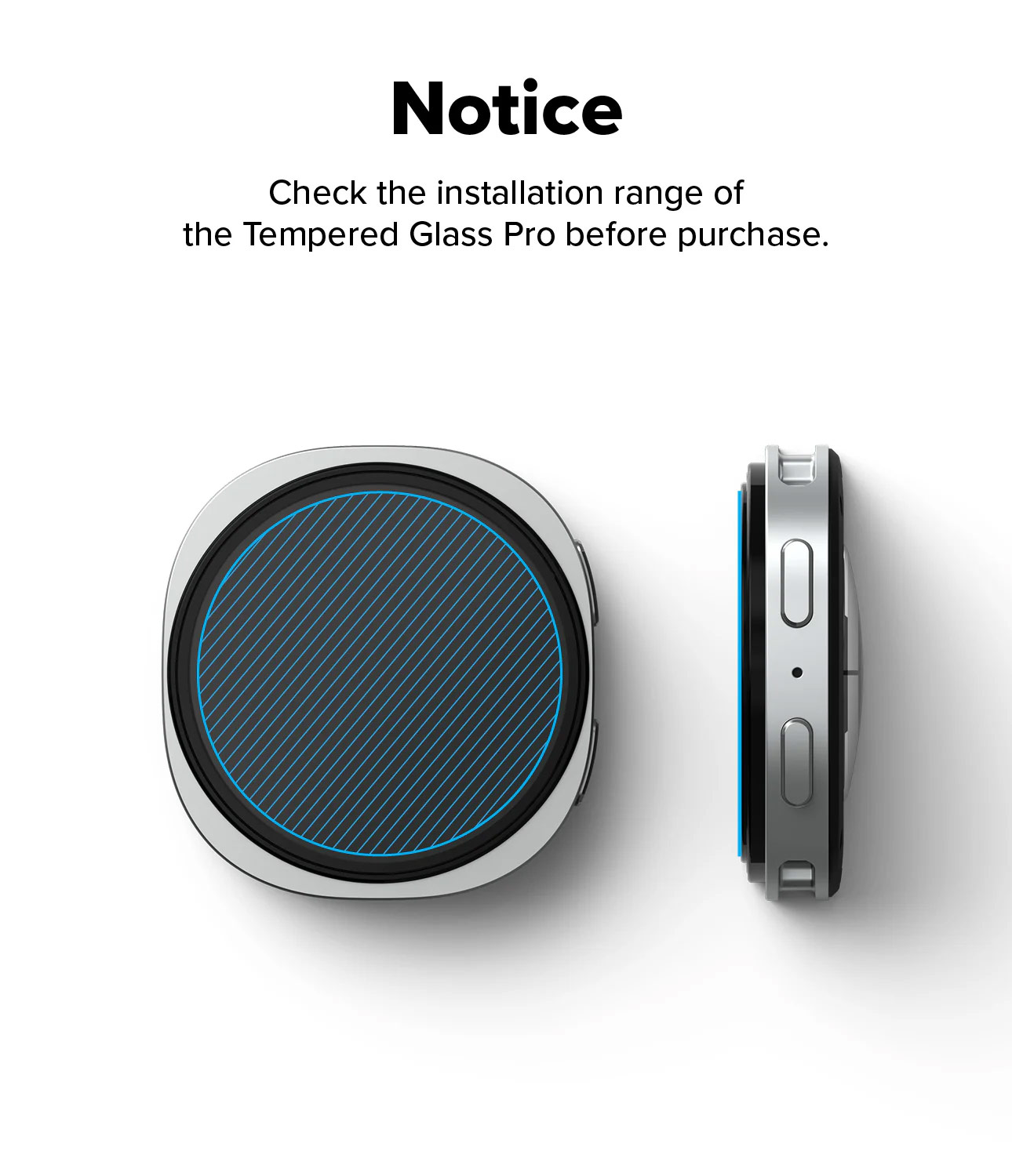 Picture of Samsung Galaxy Watch 8 40mm  | Ringke Tempered Glass Pro for Samsung Galaxy Watch 8 40mm (2pcs)