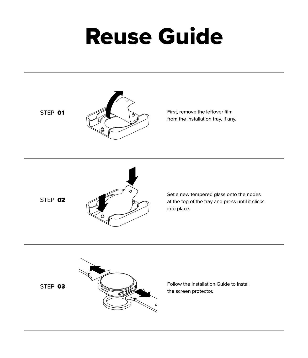 Picture of Samsung Galaxy Watch 8 44mm  | Ringke Tempered Glass Pro for Samsung Galaxy Watch 8 44mm (2pcs)