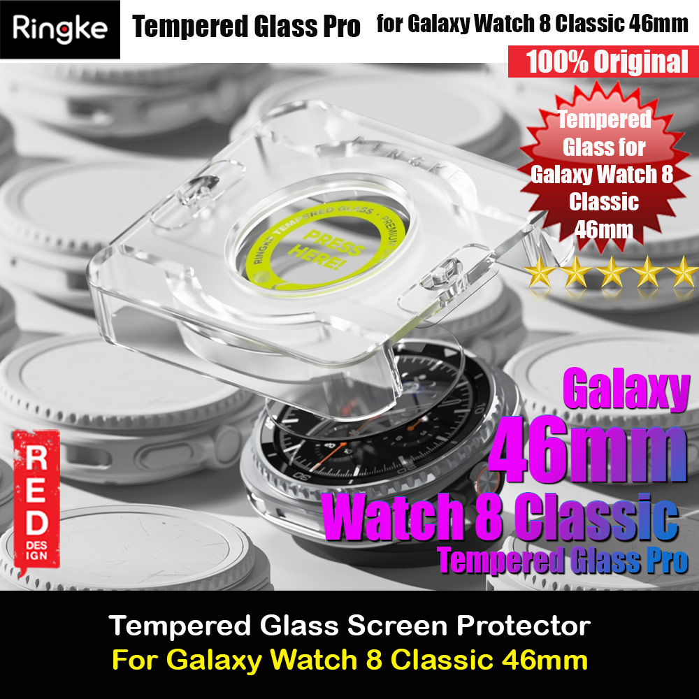 Picture of Ringke Tempered Glass Pro for Samsung Galaxy Watch 8 Classic 46mm (2pcs) Samsung Galaxy Watch 8 Classic 46mm- Samsung Galaxy Watch 8 Classic 46mm Cases, Samsung Galaxy Watch 8 Classic 46mm Covers, iPad Cases and a wide selection of Samsung Galaxy Watch 8 Classic 46mm Accessories in Malaysia, Sabah, Sarawak and Singapore 