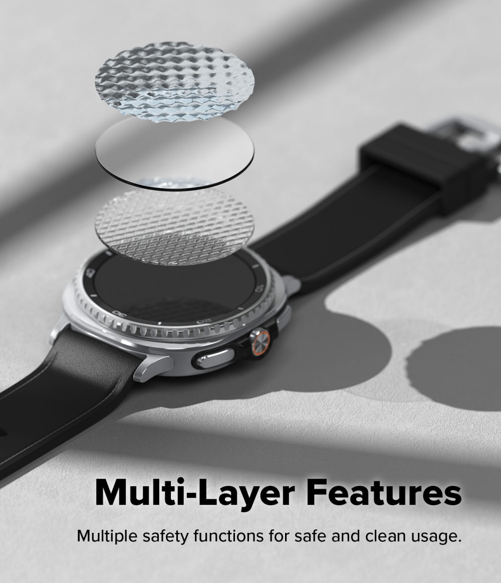 Picture of Samsung Galaxy Watch 8 Classic 46mm  | Ringke Tempered Glass Pro for Samsung Galaxy Watch 8 Classic 46mm (2pcs)