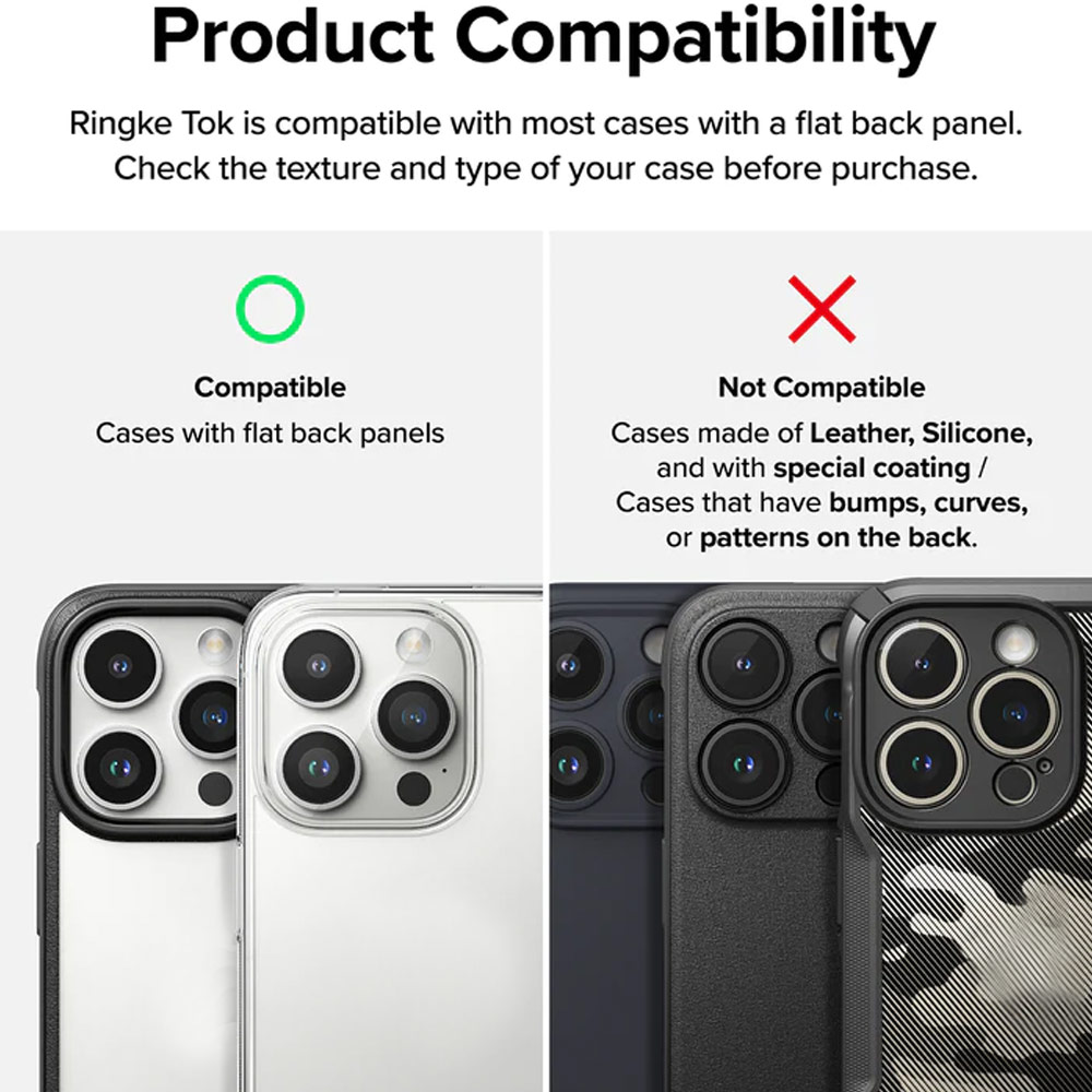 Picture of Ringke Tok 3M Adhesive Grip Stand Holder Popsocket similar Grip Holder (Black)