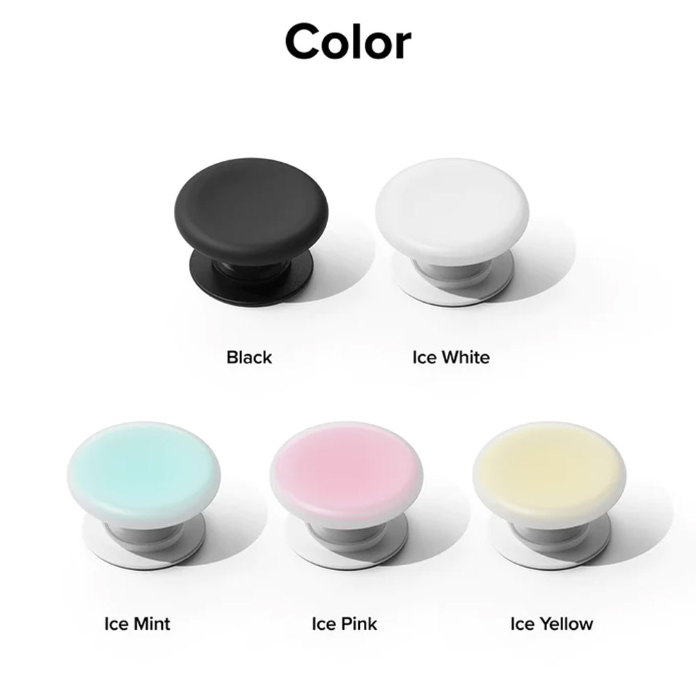 Picture of Ringke Tok 3M Adhesive Grip Stand Holder Popsocket similar Grip Holder (Black)