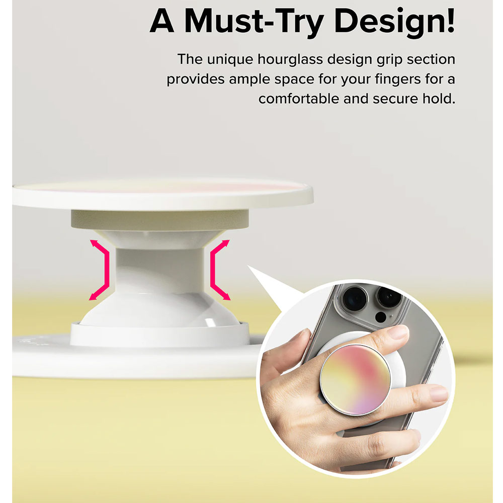 Picture of Ringke Tok Magnetic Grip Stand Holder Popsocket similar Grip Holder (Glossy Aloha Sunset)