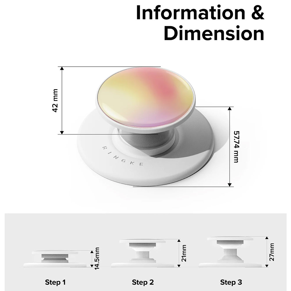 Picture of Ringke Tok Magnetic Grip Stand Holder Popsocket similar Grip Holder (Glossy Aloha Sunset)
