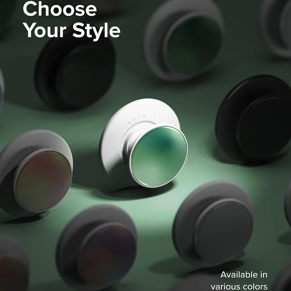 Picture of Ringke Tok Magnetic Grip Stand Holder Popsocket similar Grip Holder (Glossy Forest)