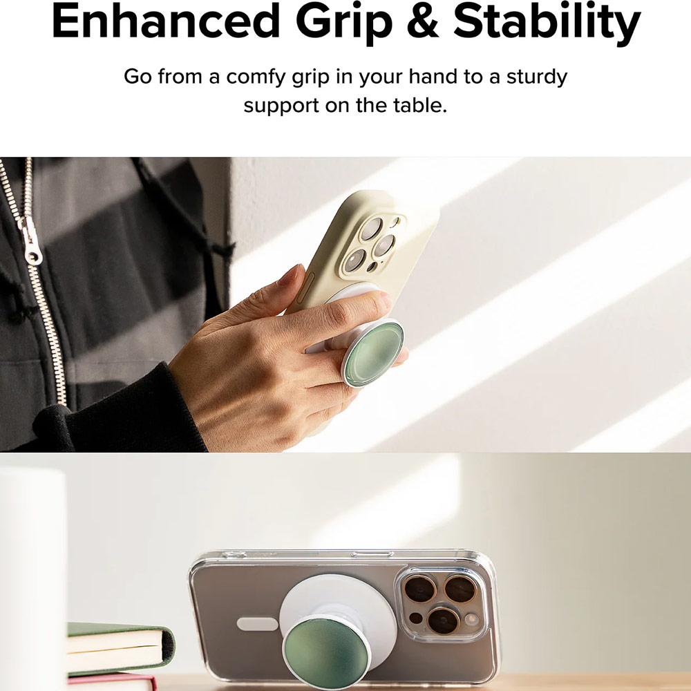 Picture of Ringke Tok Magnetic Grip Stand Holder Popsocket similar Grip Holder (Glossy Forest)