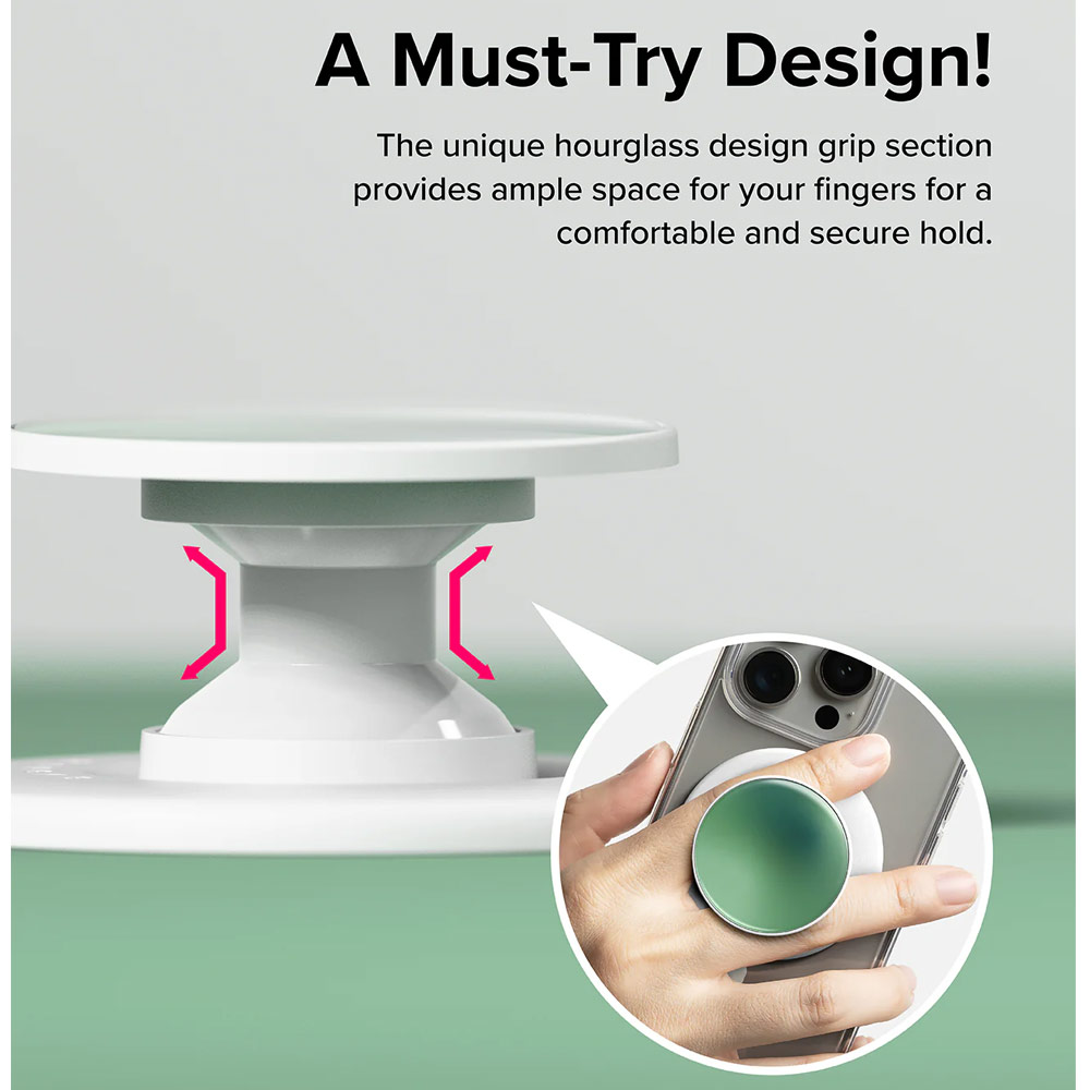 Picture of Ringke Tok Magnetic Grip Stand Holder Popsocket similar Grip Holder (Glossy Forest)
