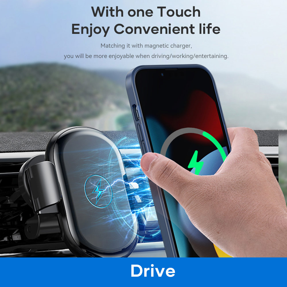 Picture of Apple iPhone 13 Pro 6.1 Case | Rock Moca Strong Magnetic Stand Drop Protection Case Magsafe Compatible for iPhone 13 Pro 6.1 (Black)