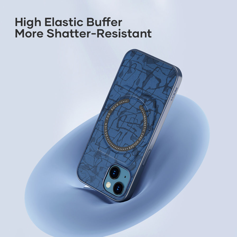 Picture of Apple iPhone 13 Pro 6.1 Case | Rock Moca Strong Magnetic Stand Drop Protection Case Magsafe Compatible for iPhone 13 Pro 6.1 (Black)