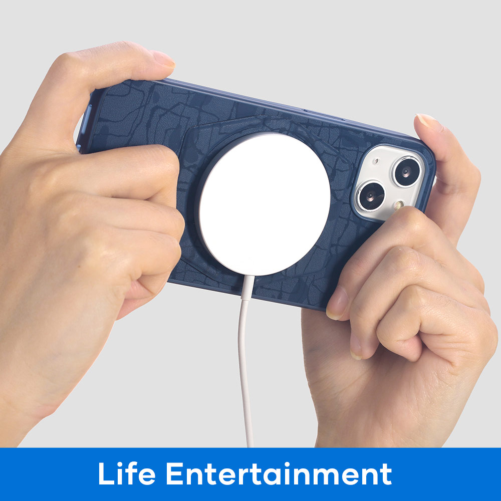 Picture of Apple iPhone 13 Pro 6.1 Case | Rock Moca Strong Magnetic Stand Drop Protection Case Magsafe Compatible for iPhone 13 Pro 6.1 (Black)